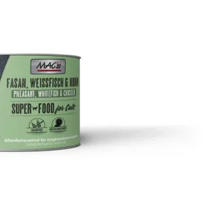 Sparpaket 24 x 200 g Mac's Adult Fasan, Weißfisch & Huhn Katzen Nassfutter Aktuell